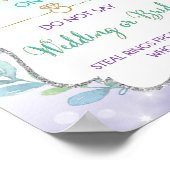 Mermaid Ring Game Wedding of Bride Vrijgezellenfee Poster (Hoek)