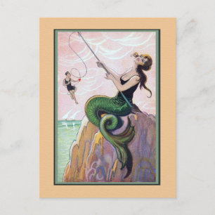  Mermaid Romantic  Briefkaart
