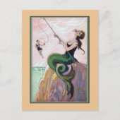 Mermaid Romantic Briefkaart (Voorkant)