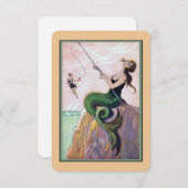 Mermaid Romantic Enclosure Card Informatiekaartje (Voorkant / Achterkant)