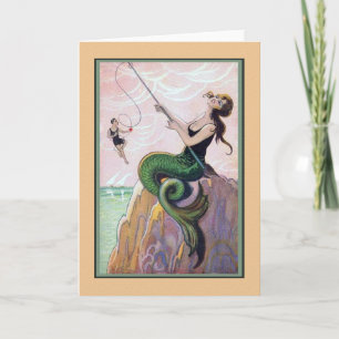  Mermaid Romantic Love Card Kaart