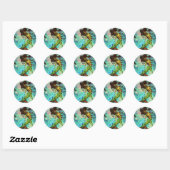 Mermaid Ronde Sticker (Vel)