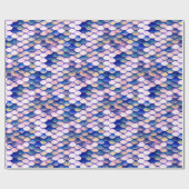 Mermaid Roos Skin Patroon Cadeaupapier (Vlak)