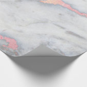 Mermaid Rosegold Glitter Marble Cadeaupapier (Hoek)