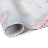 Mermaid Rosegold Glitter Marble Cadeaupapier (Rol Hoek)