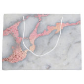 Mermaid Rosegold Glitter Marble Groot Cadeauzakje (Voorkant)