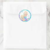 Mermaid Round sticker (Tas)