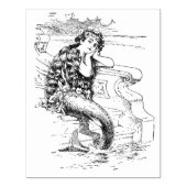Mermaid  Rubber Art Stamp Rubberstempel (Afrduk)