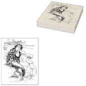 Mermaid  Rubber Art Stamp Rubberstempel (Gestempeld)