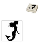 Mermaid Rubberstempel (Gestempeld)