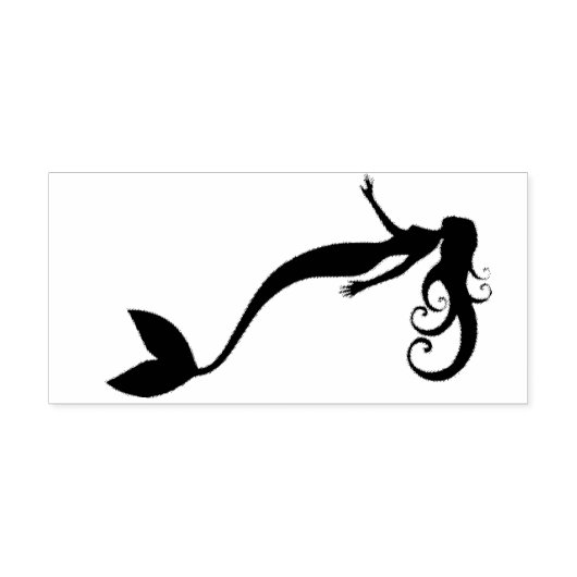 Mermaid Rubberstempel (Afrduk)