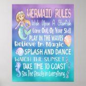 Mermaid Rules Wall Art - 16x20 Poster (Voorkant)