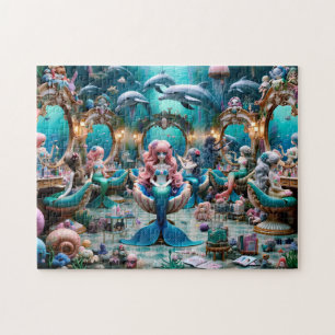 Mermaid Salon Dag Ondersea Elegantie Oceaan Cadeau Legpuzzel