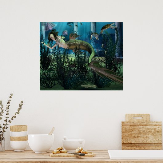 Mermaid Sanctuary Poster (Keuken)