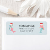 Mermaid Santa Retouradres Etiket (Insitu)