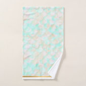 MERMAID SCALE AQUA GOLD BATHROOM TOWEL SET BAD HANDDOEK (Handdoek)