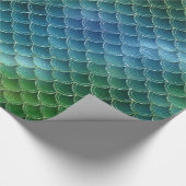 Mermaid Scale Gold Glitter Cadeaupapier (Hoek)