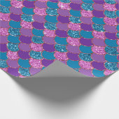 Mermaid Scale Jewel Tone Wrapping Paper Cadeaupapier (Hoek)