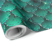 Mermaid Scale Jewel Tone Wrapping Paper Cadeaupapier (Rol Hoek)