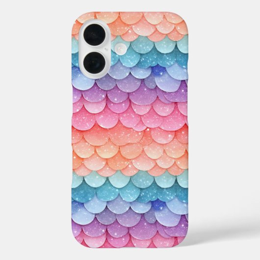 Mermaid Scale Kleurrijk patroon Case-Mate iPhone Case (Achterkant)