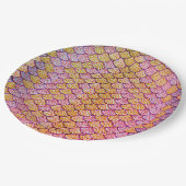 Mermaid Scale Patroon Papieren Bordje (Gekanteld)