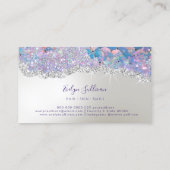 Mermaid Scale Sequin Faux Folie Visitekaartje (Achterkant)