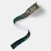 Mermaid Scaled Dragon Fantasy Satijnen Lint (Achterkant)