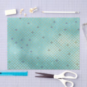 Mermaid Scales Birthday Party Aqua Gold Tissuepapier (Craft)