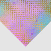 Mermaid Scales Birthday Party Gold Pastel Tissuepapier (Detail)