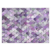 Mermaid Scales Birthday Party Tablecloth Paars Tafelkleed (Voorkant (Horizontaal))