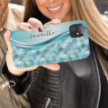 Mermaid Scales Blue Handwrite Name Metal Case-Mate iPhone Case<br><div class="desc">Dit ontwerp is ook beschikbaar op andere telefoonmodellen. Kies het Type van Apparaat om andere hoesjes van iPhone, van Samsung Galaxy of van Google te zien. Sommige stijlen kunnen worden gewijzigd door Stijl te selecteren als dat een optie is. Dit ontwerp kan op het gebied worden gepersonaliseerd dat door de...</div>