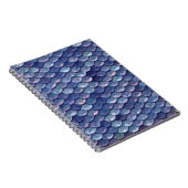Mermaid Scales Blue note book book Notitieboek (Rechterzijde)