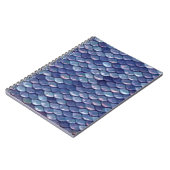 Mermaid Scales Blue note book book Notitieboek (Linkerzijde)