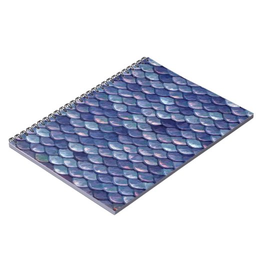 Mermaid Scales Blue note book book Notitieboek (Linkerzijde)