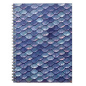 Mermaid Scales Blue note book book Notitieboek (Voorkant)