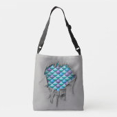 Mermaid Scales Crossbody Tas (Achterkant)