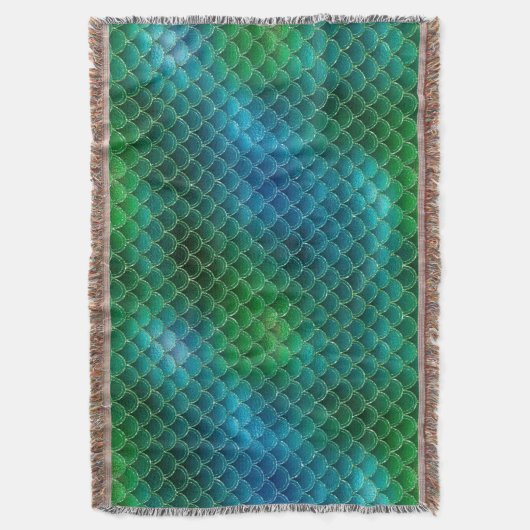 Mermaid Scales Deken (Voorkant Verticaal)