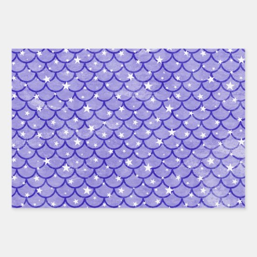 Mermaid Scales Design Wrapping Paper Set (Voorkant 2)