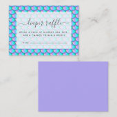 Mermaid Scales Diaper Raffle Informatiekaartje (Voorkant / Achterkant)