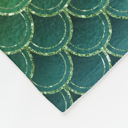 Mermaid Scales Fleece Deken (Hoek)