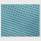 Mermaid Scales Glitter Blue Aqua Water Pas Cadeaupapier (Vlak)