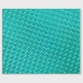 Mermaid Scales Glitter Blue Ocean Aqua Cadeaupapier (Vlak)