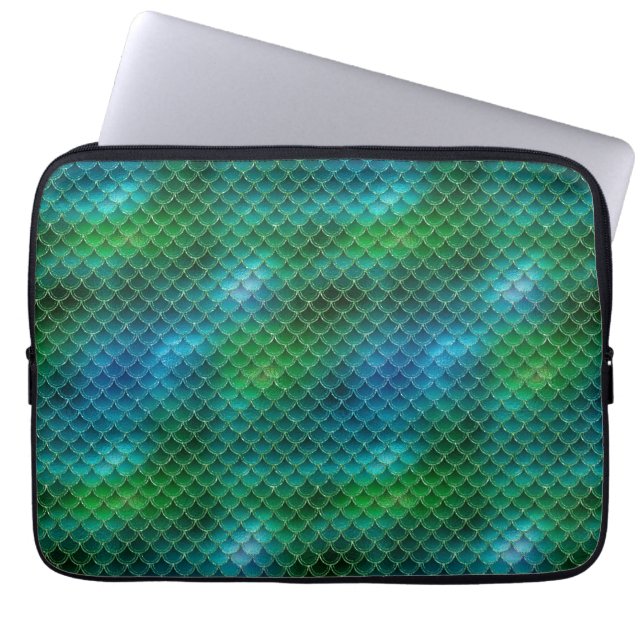 Mermaid Scales Laptop Sleeve (Voorkant)