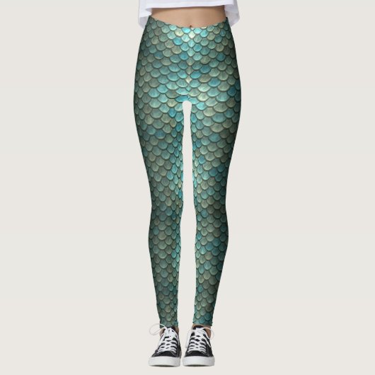 Mermaid Scales Leggings (Voorkant)