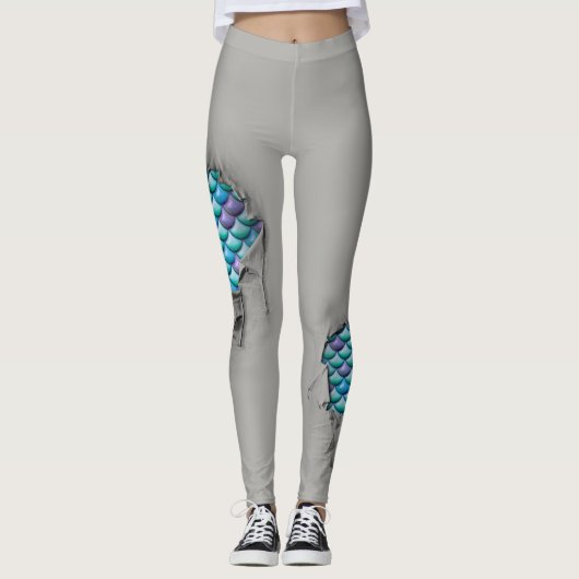Mermaid Scales Leggings (Voorkant)