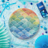 Mermaid Scales Papieren Bordje (Feest)
