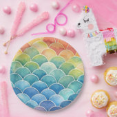 Mermaid Scales Papieren Bordje (Feest)