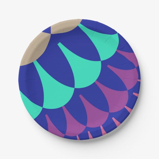 Mermaid Scales Papieren Bordje (Voorkant)