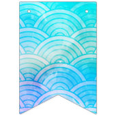 Mermaid Scales Party vlaggen Vlaggetjes (Tweede vlag)