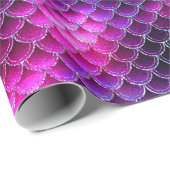 Mermaid Scales Patroonroze ID600 Cadeaupapier (Rol Hoek)